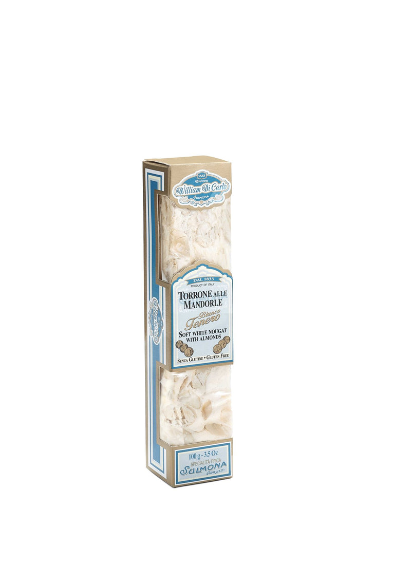 Torrone | Bianco Tenero alle Mandorle | 100g - I.R.C. William Di Carlo Srl