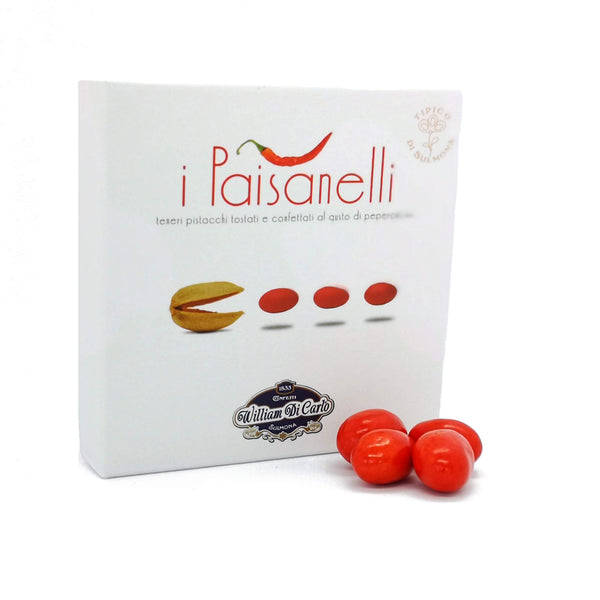 I Paisanelli - Pistacchi al Peperoncino | 70g/1kg - I.R.C. William Di Carlo Srl