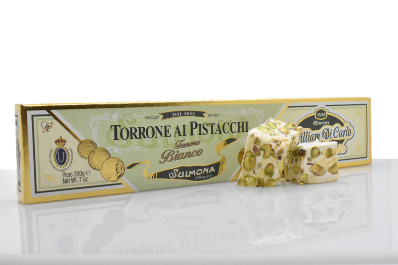 Torrone | Bianco ai Pistacchi | 200g - I.R.C. William Di Carlo Srl